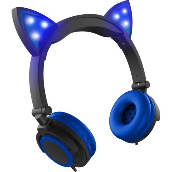 Cat Ear Headphones LED Light Up - Picture 2 of 9